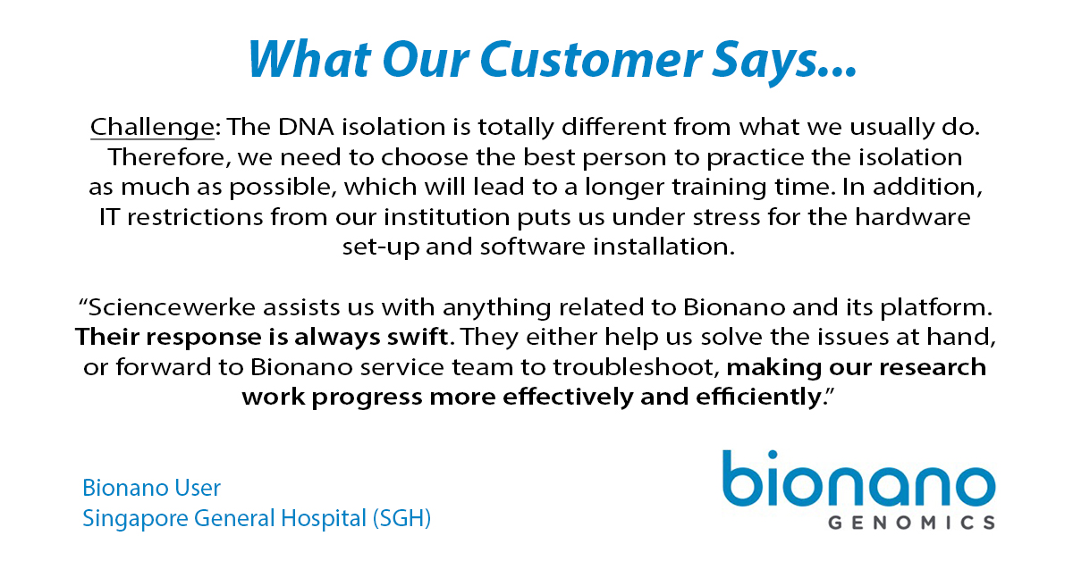 Bionano Testimonial